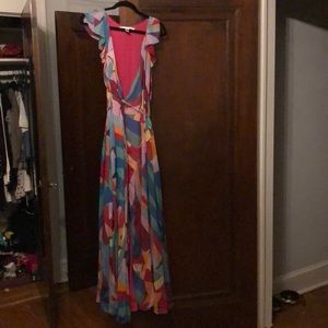 Diane Von Furstenberg maxi Wonder Woman dress